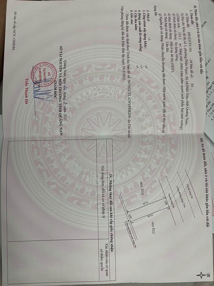 Đất Mặt Tiền Nam Trân, Đối Diện Hồ Sinh Thái - Ngũ Hành Sơn, Đà Nẵng