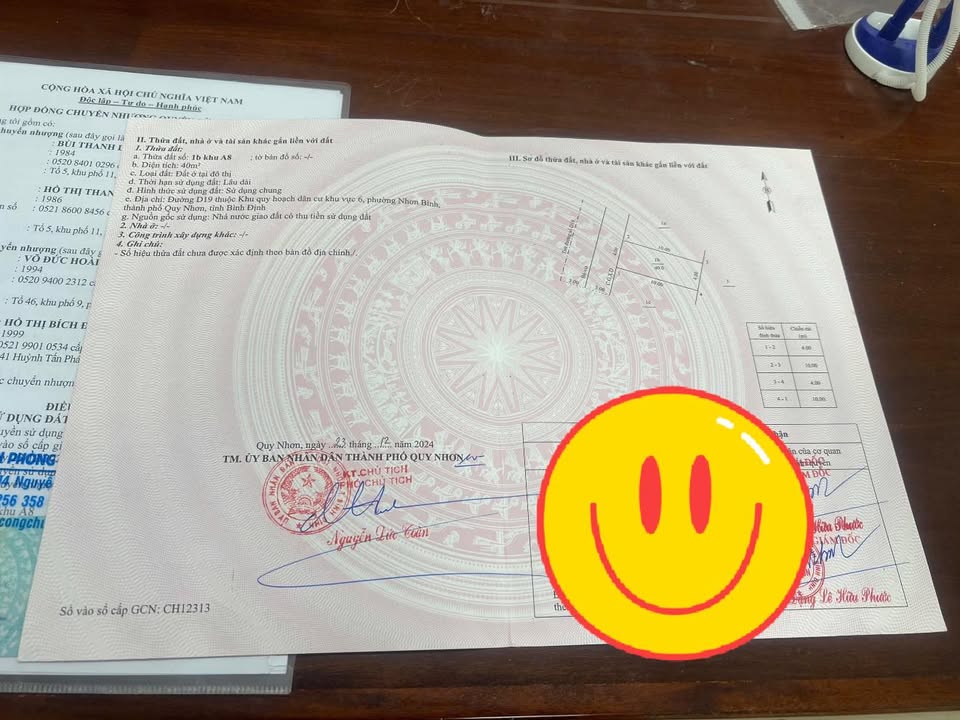 Đất TĐC Nhơn Bình Quy Nhơn 40m² Sổ Hồng Giá Tốt