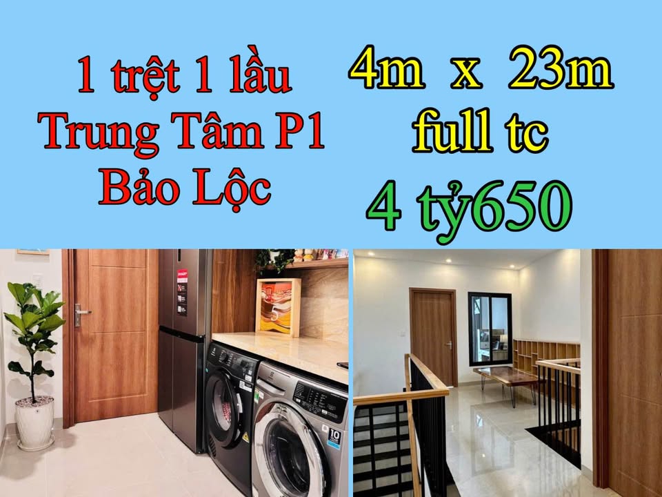 Nhà 200m² Phường 1 Bảo Lộc - Full Nội Thất Cao Cấp, Giá 4.65 Tỷ