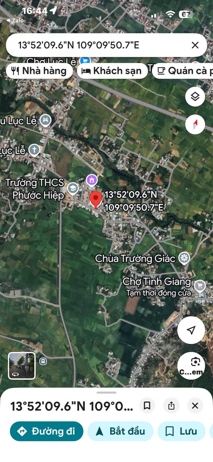 Đất nền Phước Hiệp, Tuy Phước 106m² - Mặt tiền đường nhựa lớn, sổ hồng thổ cư