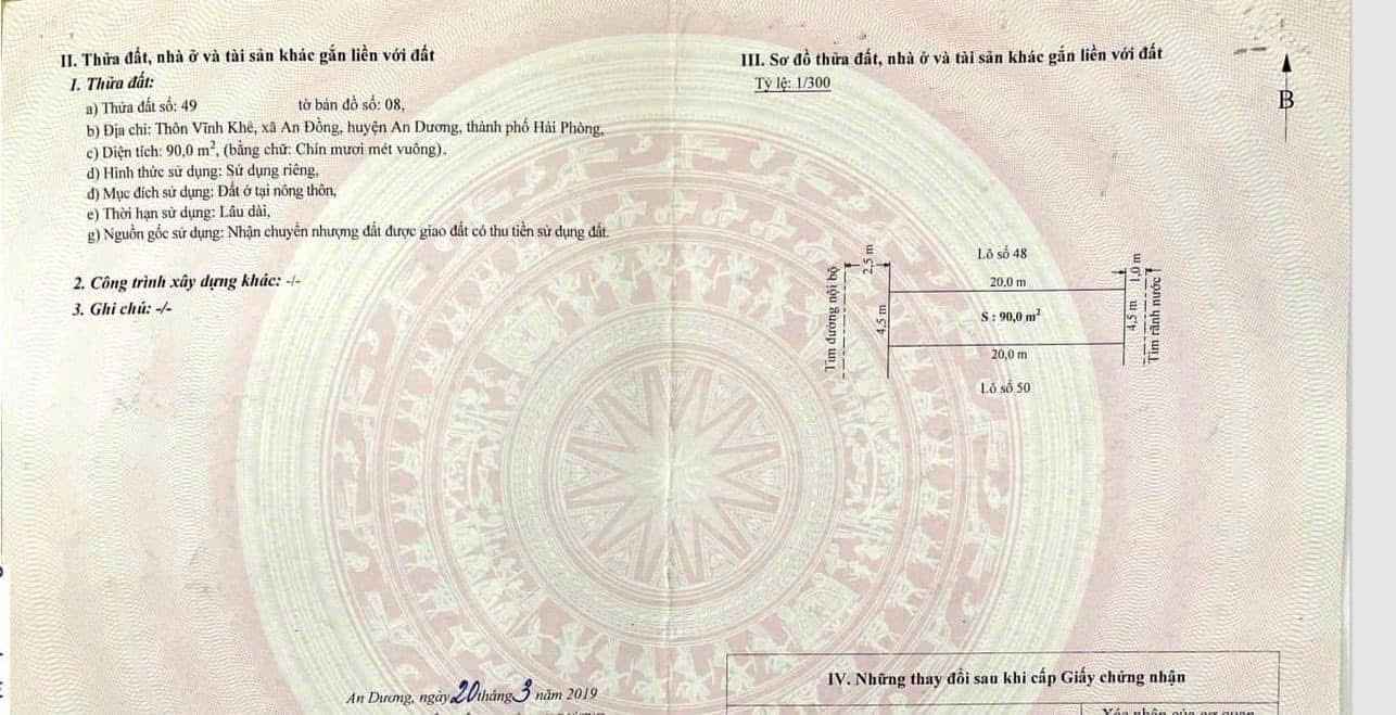 Bán Gấp Nhà 90m² Vĩnh Khê, An Dương - Ô tô tránh, Sổ hồng chính chủ