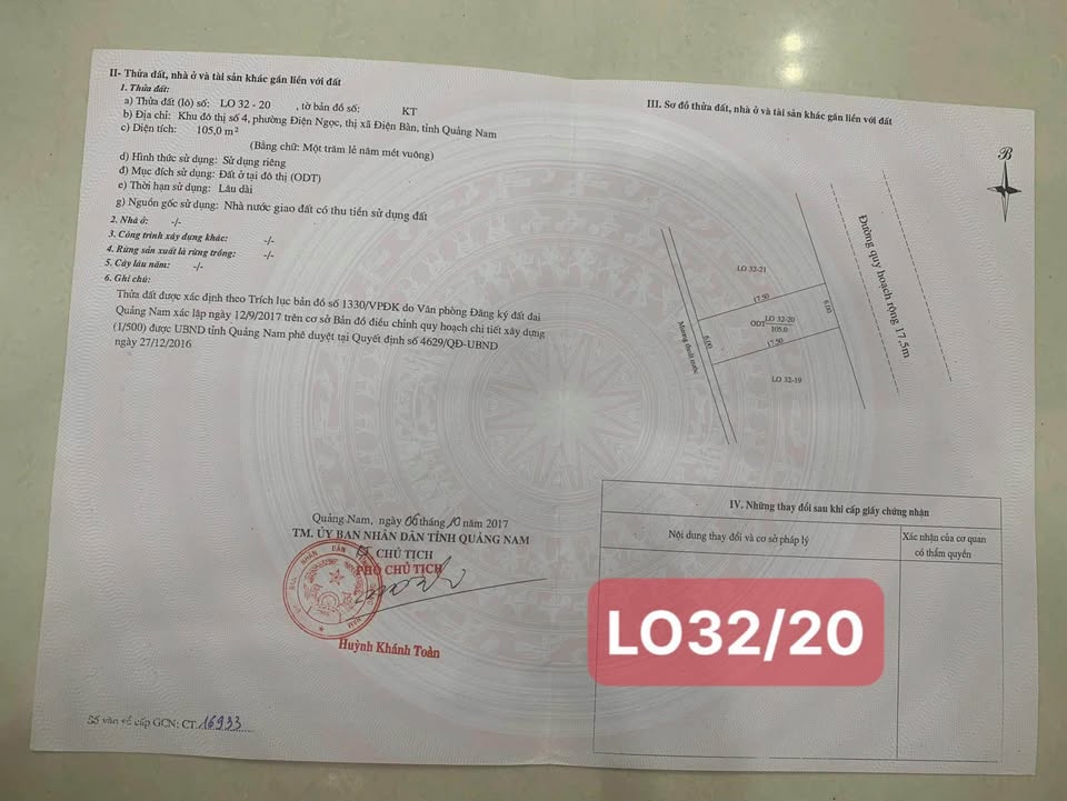 Đất nền KđT số 4 Hòa Quý 105m² - Sổ đỏ chính chủ, tiềm năng tăng giá!