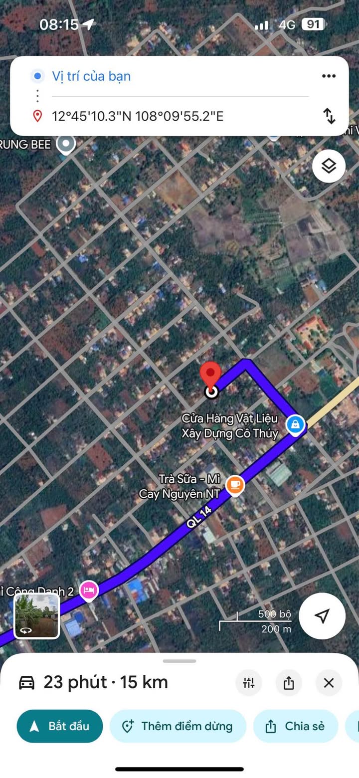 Đất Đắk Lắk: 250m² Thổ Cư Hẻm Cấp 2 Cư M'gar - Giá 750 Triệu