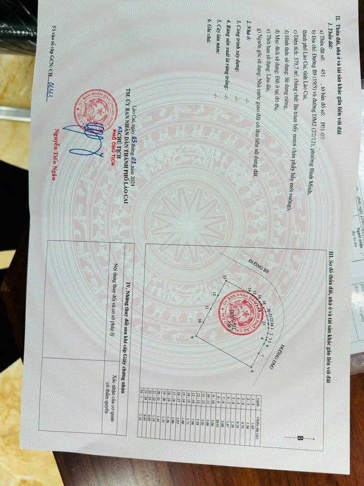 Đất nền Kim Tân 800m² - Xây dựng tự do, 2 mặt tiền