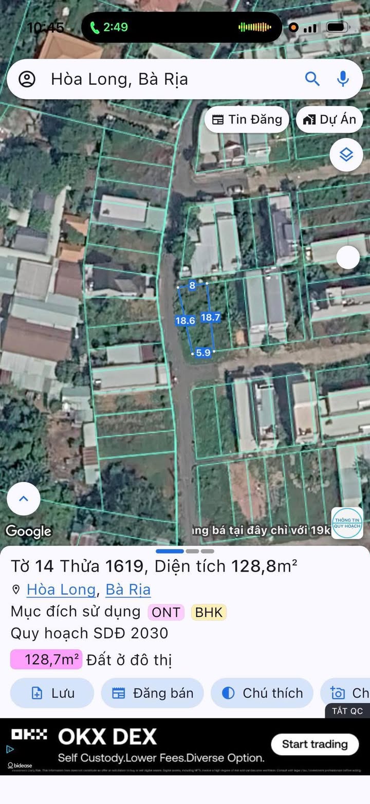 Đất Góc 2 Mặt Tiền 128m² Phường 4, Vũng Tàu - Giá 1.9 Tỷ