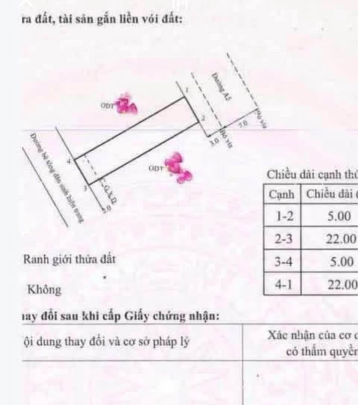 Đất nền 110m² Quy Nhơn 4.4 tỷ - 2 mặt tiền, đường to ô tô!