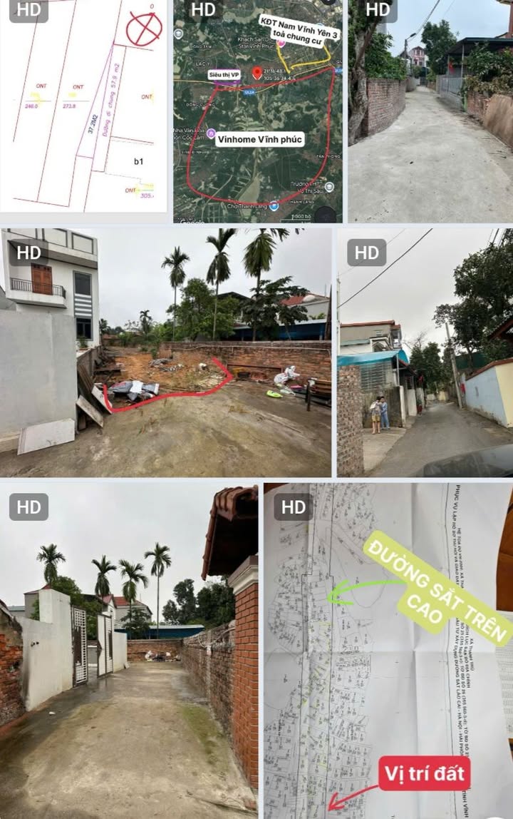 Đất nền Thanh Trù, Vĩnh Yên 310m² - Tiềm năng tăng giá vượt trội