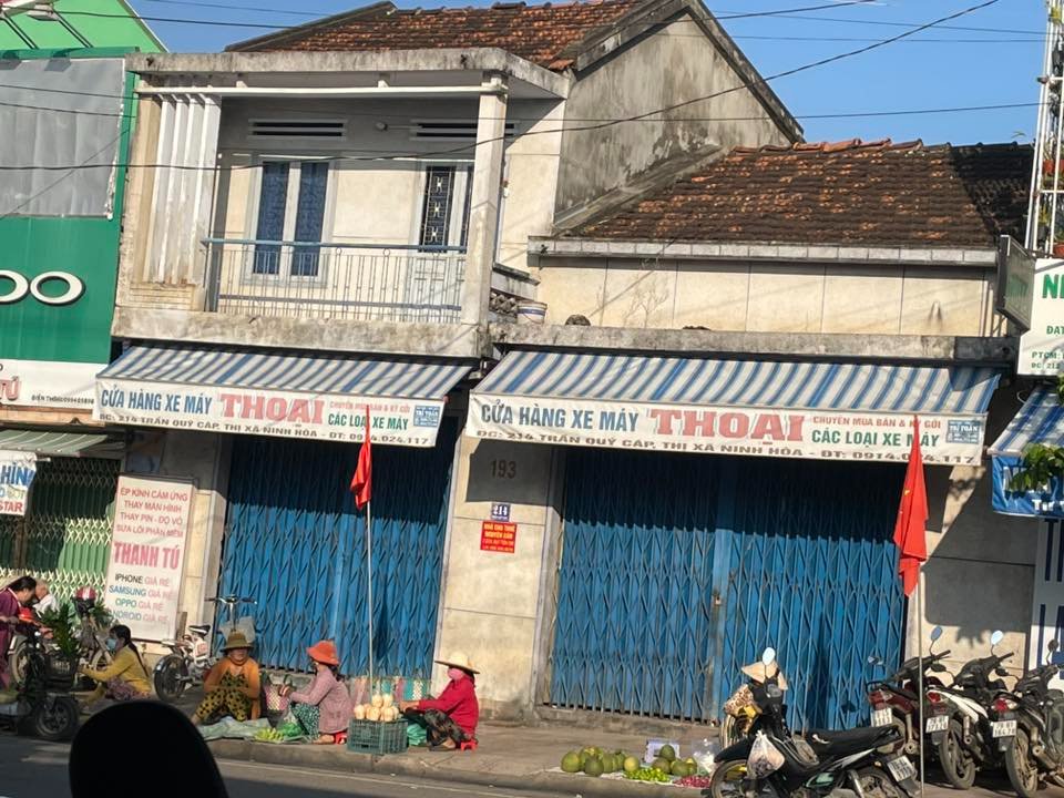 Cho thuê nhà nguyên căn 107m² mặt tiền chợ Dinh, Ninh Hòa - 15 triệu/tháng