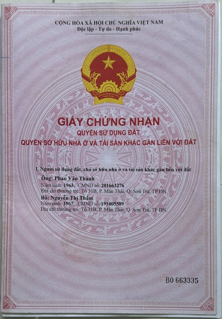 Nhà riêng Hải Châu Đà Nẵng 138.9m² - Chính chủ bán, sổ đỏ sẵn!