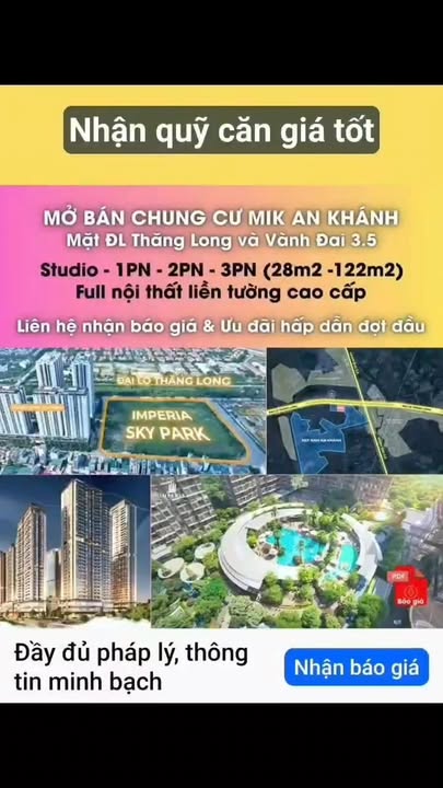 Imperia Sky Park - Căn hộ 40.000m² Đại lộ Thăng Long, Hà Nội