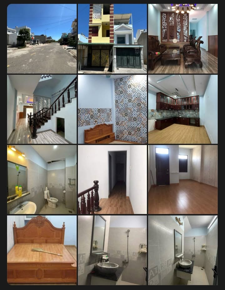 Cho thuê nhà 300m² mặt tiền KDC Hùng Vương, Phan Thiết - 5PN, full nội thất