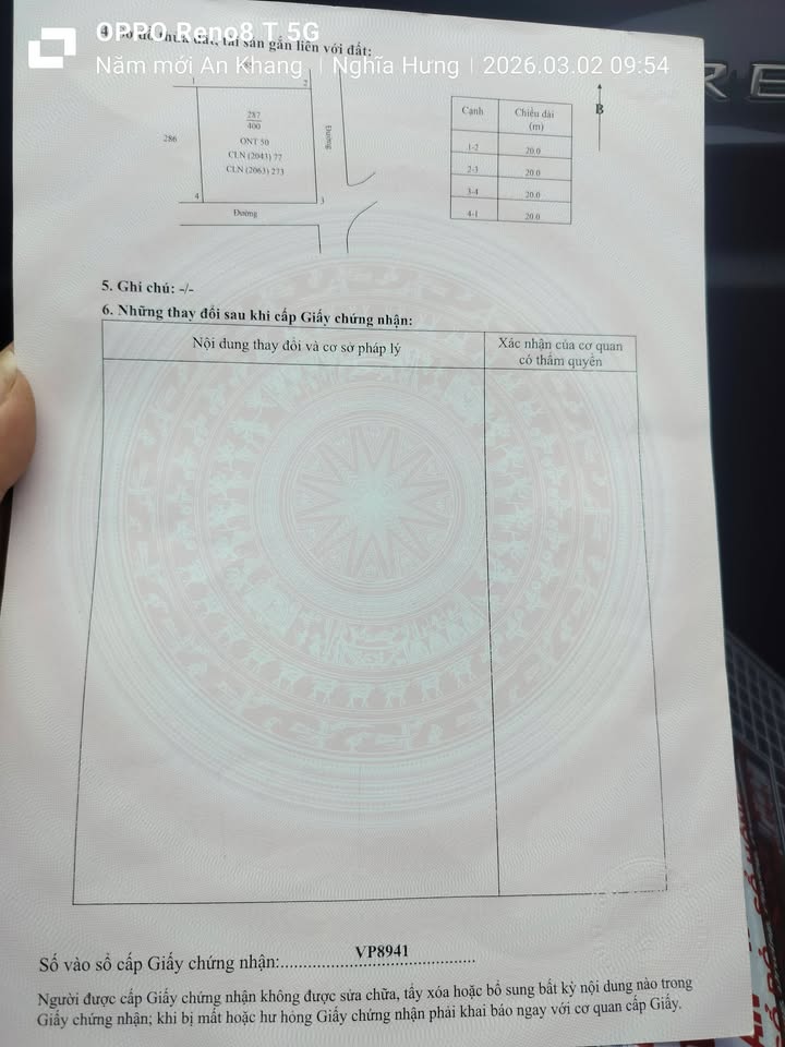 Đất nền Rạng Đông 400m² - Sổ đỏ chính chủ, đường ô tô