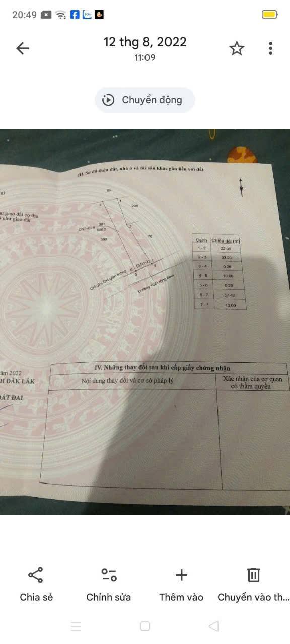 Bán Đất 638m² Thị Trấn Phước An, Krông Pắc - Trồng Sẵn 250 Cây Cau 3 Năm Tuổi