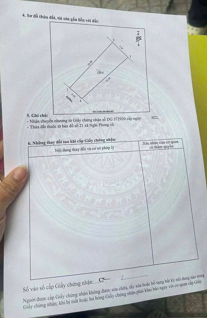 Đất nền Nghi Phong 129.4m² chỉ từ 2 tỷ - Tiềm năng tăng giá vượt trội!