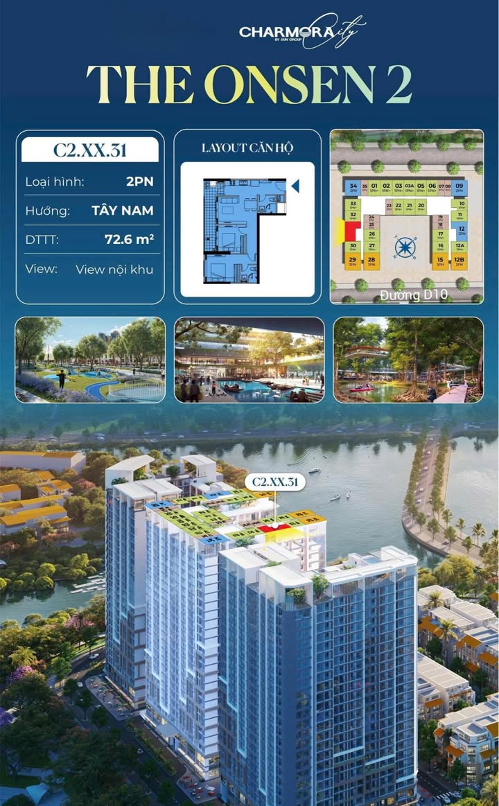 Căn hộ Charmora City Sun Nha Trang 73m² - Giá tốt hiếm có!