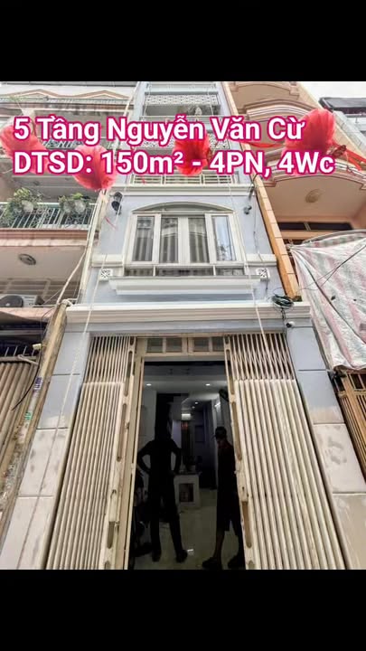 Nhà 5 Tầng Mặt Tiền Nguyễn Văn Cừ, Quận 5 - 150m² - Giá 7.48 Tỷ