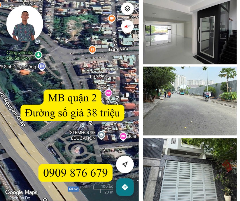 Cho thuê mặt bằng 150m² Mặt tiền Đường số, Quận 2 - Kinh doanh tự do
