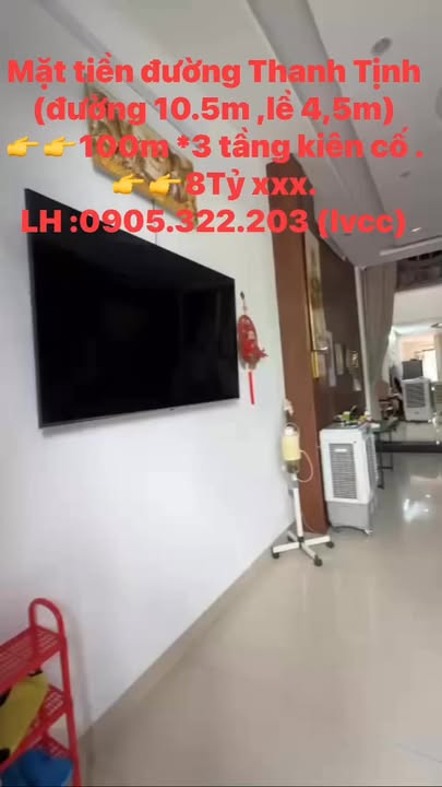 Nhà Phố Đường Thanh Tịnh 100m², 8 Tỷ - Mặt tiền kinh doanh đắc địa!