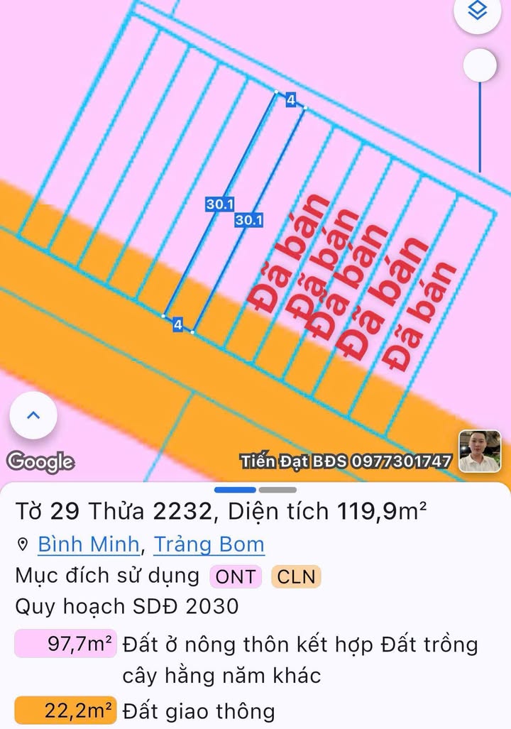 Đất nền Khu Bình Minh Biên Hòa từ 1.22 tỷ - Sổ đỏ chính chủ