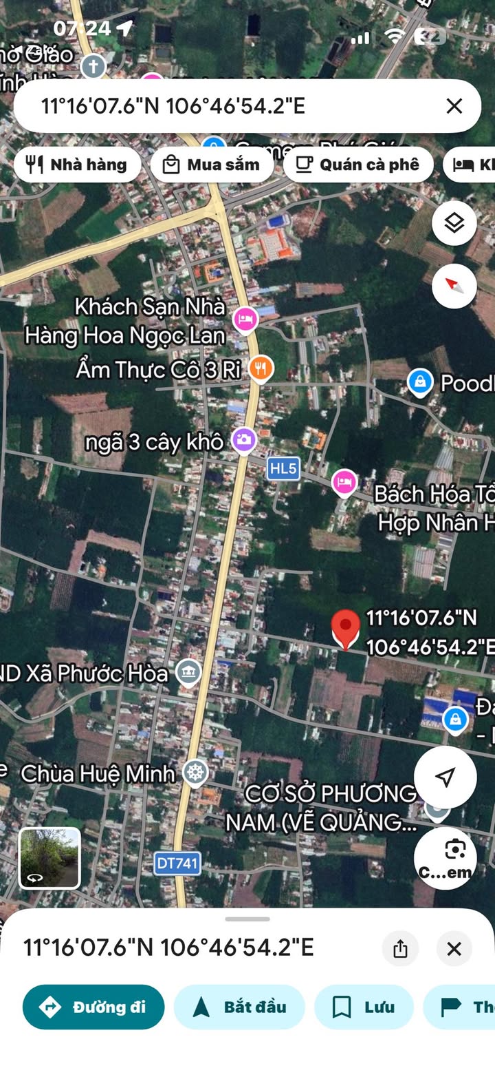 Đất Vĩnh Hoà Phú Giáo 500m² - Sổ TC, Giá 1 Tỷ Xíu - Tiềm Năng Sinh Lời Cao