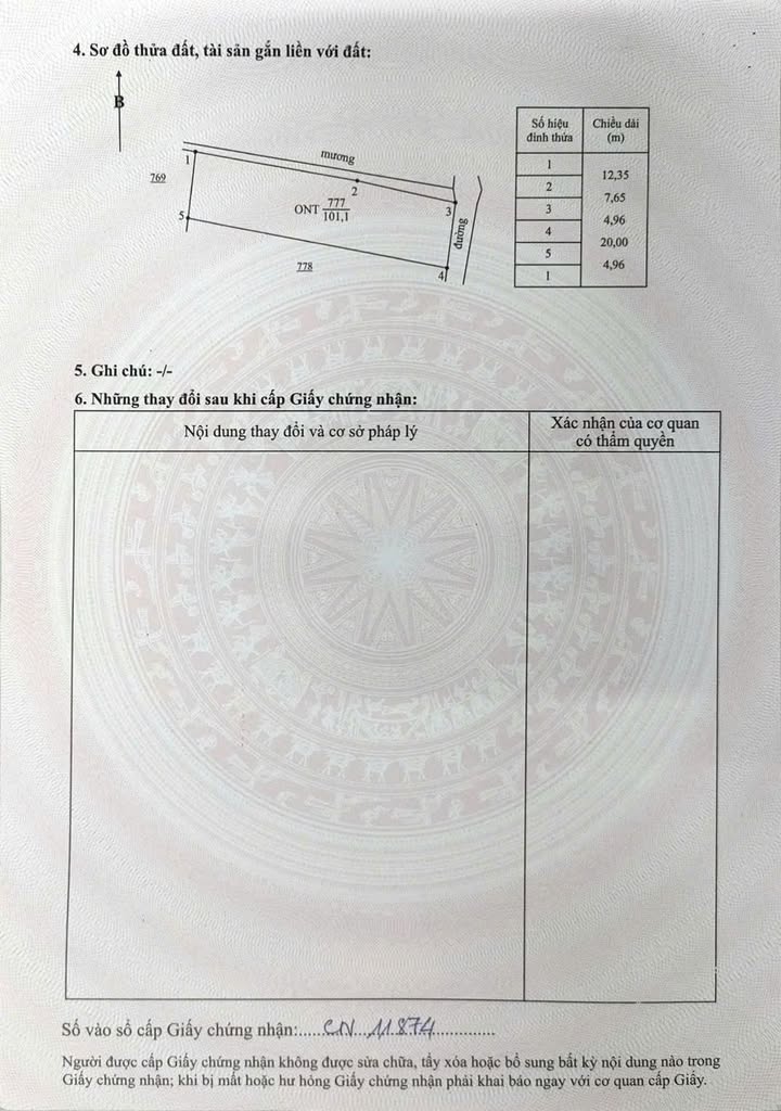 Bán Đất Thổ Cư Hàm Liêm, Bình Thuận 101m² - Sổ Đỏ Sẵn Sàng