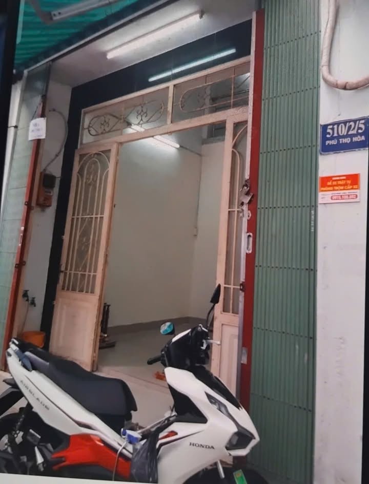 Nhà Nguyên Căn 510/2/5 Phú Thọ Hòa, Tân Phú - Giá 4.8 Triệu/Tháng