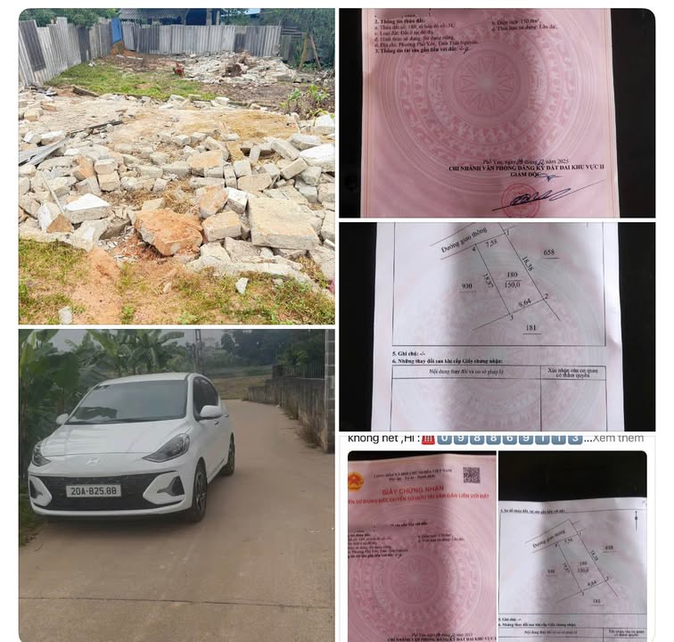 Đất nền Phổ Yên 150m² 1,05 tỷ – Sổ đỏ chính chủ