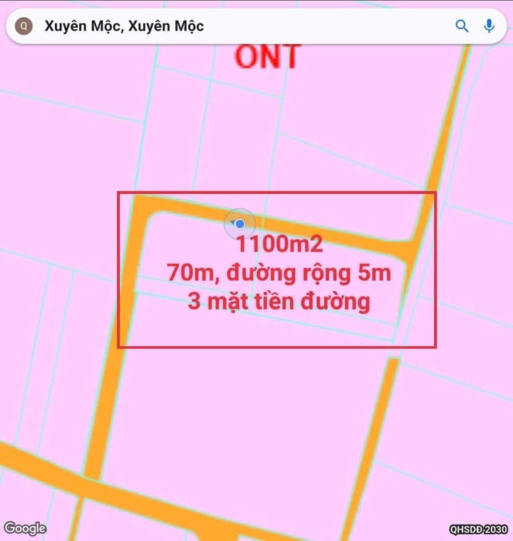 Nhà đất Xuyên Mộc BRVT 1.100m² 4.9 tỷ - Chính chủ bán gấp