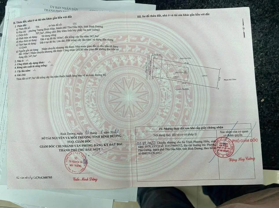 Đất nền 707m² Chánh Mỹ, Thủ Dầu Một - Sổ đỏ chính chủ, 5.999 tỷ
