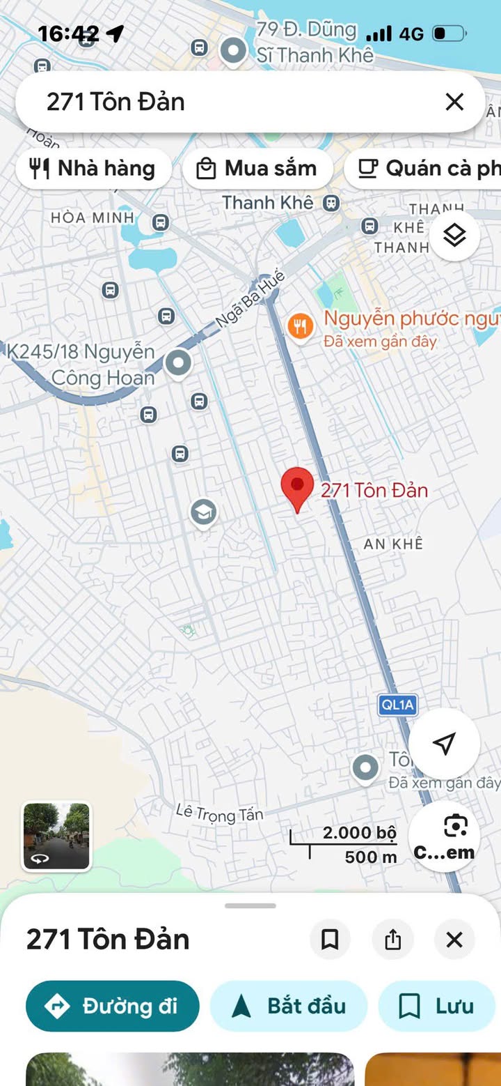 Đất Nền Kiệt Tô Tô Tôn Đản, Đà Nẵng - 80m², Ngang 7m, Nở Hậu, Giá 3.65 Tỷ