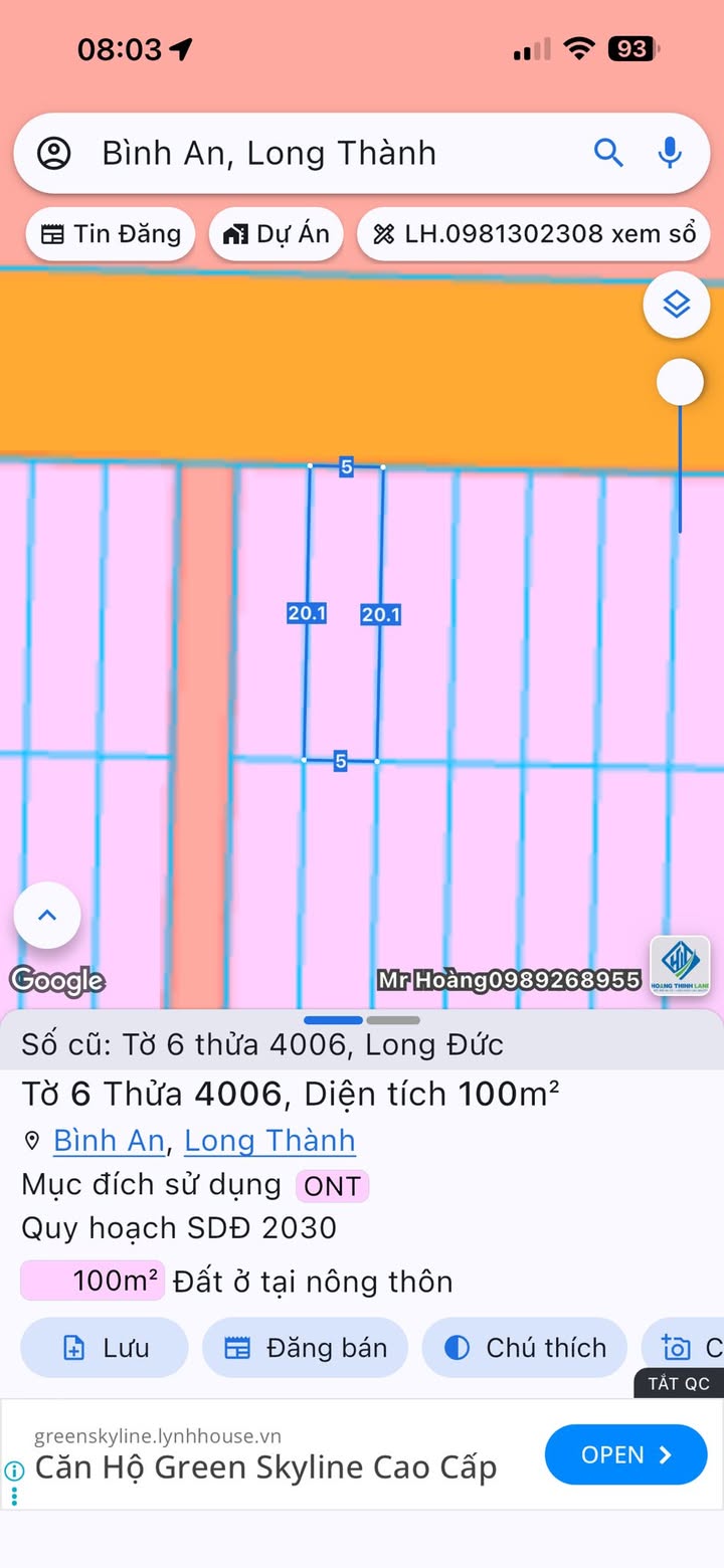 Đất nền Gem Sky World Long Thành 100m² hơn 1 tỷ - Sổ đỏ chính chủ