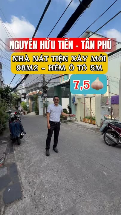 Nhà Phường Tây Thạnh Tân Phú 98m² - HXH 5m, 7.5 Tỷ - Thích hợp xây CHDV