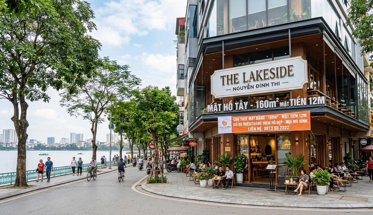 Mặt bằng Nguyễn Đình Thi 160m² - Vị trí đắc địa, View Hồ Tây!