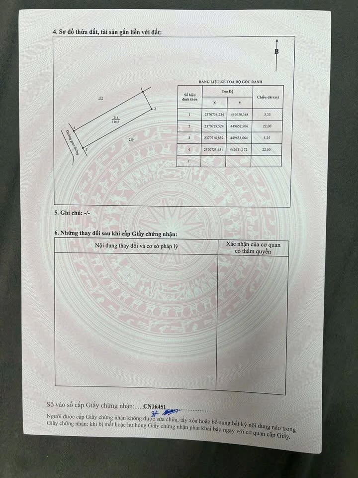 Đất nền Phú Bình Thái Nguyên 116m² giá 500 triệu - Sổ đỏ chính chủ!