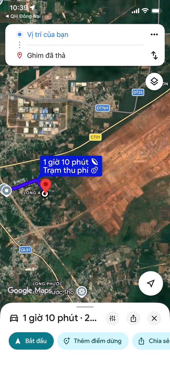 Đất nền Long Thành 500m² giá 2.2 tỷ - Tiềm năng tăng giá vượt trội