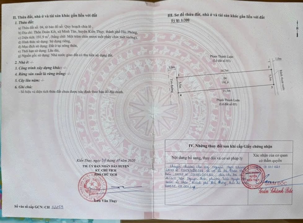 Đất nền Đoàn Kết Kiến Thụy 191m² giá 2 tỷ - Tiềm năng tăng giá!