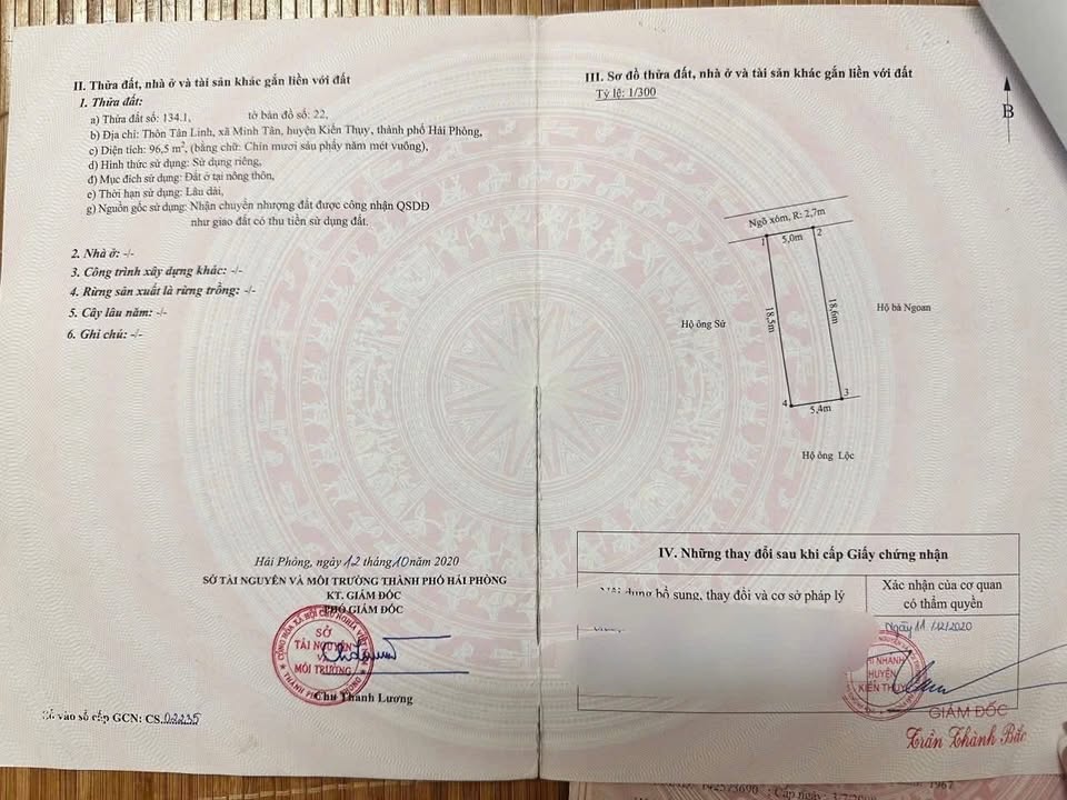 Đất Nền Minh Tân Kiến Thụy 96.5m² - Sổ Đỏ Sẵn Sàng - Giá 1 Tỷ