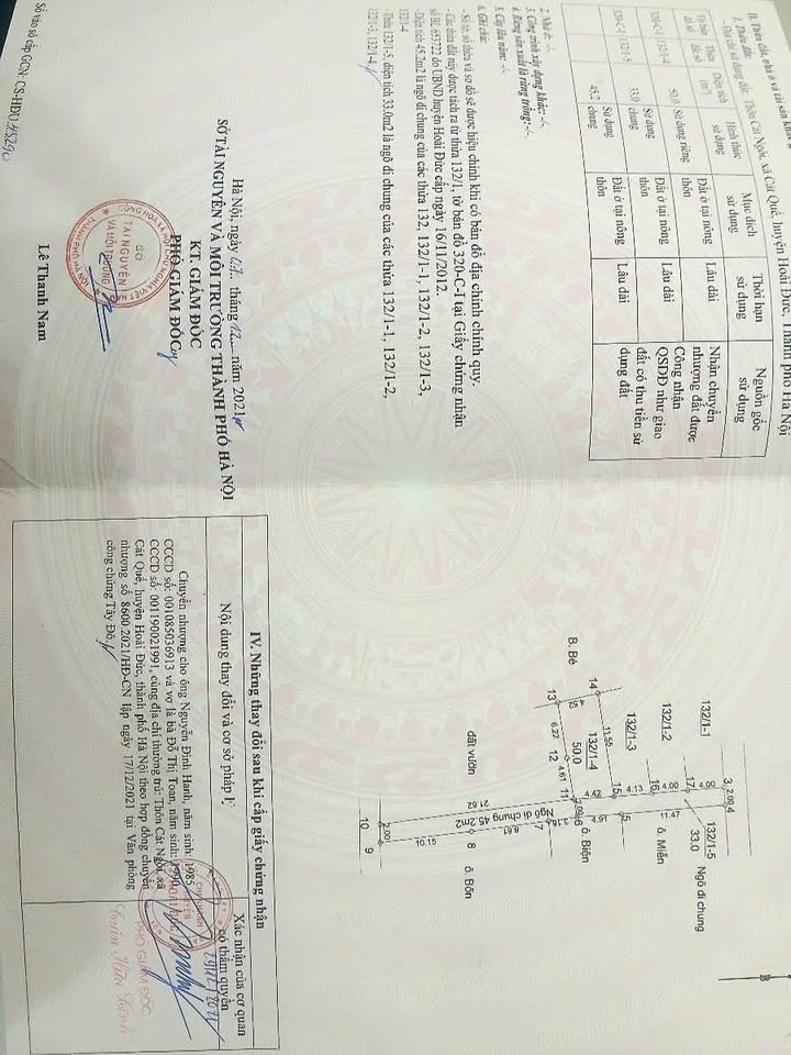 Đất nền Hoài Đức 50m² - Sổ đỏ sẵn, giá dưới 3 tỷ, ô tô vào nhà