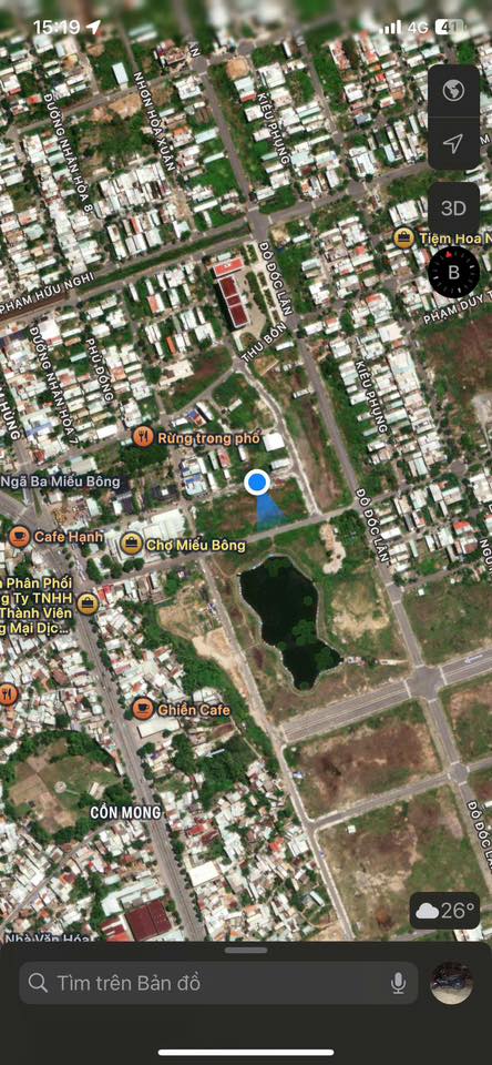 Bán Đất Nam Hòa Xuân Đà Nẵng 122m² Hướng Nam - Gần Chợ Miếu Bông