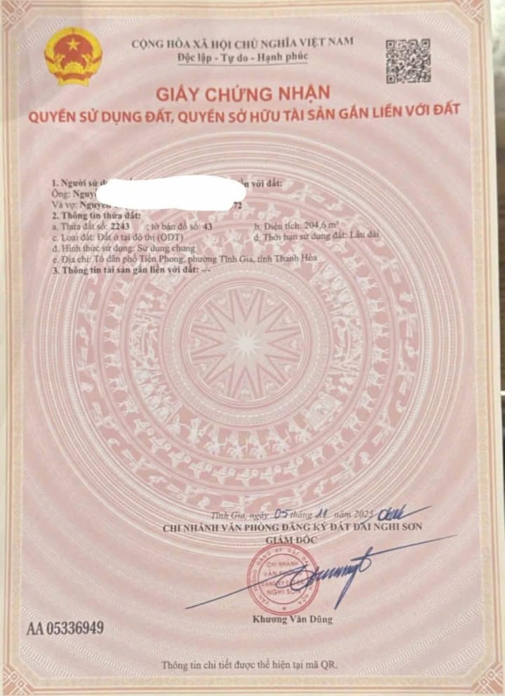 Đất Nền 204m² Mặt Tiền Đường Xe Hơi - Nghi Sơn, Thanh Hóa - Sổ Đỏ Sẵn Sàng