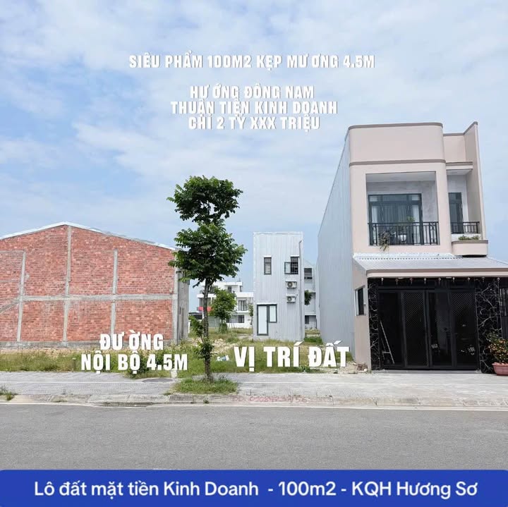 Nhà Mặt Tiền Kinh Doanh Đường Ba Đình, Huế - 100m², Sổ Hồng, Giá 2 Tỷ