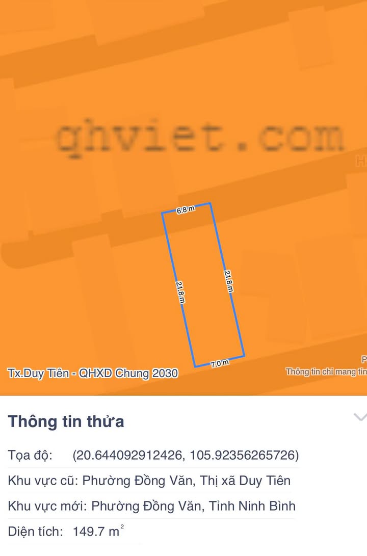 Đất nền Phủ Lý 150m² - Tiềm năng tăng giá vượt trội!