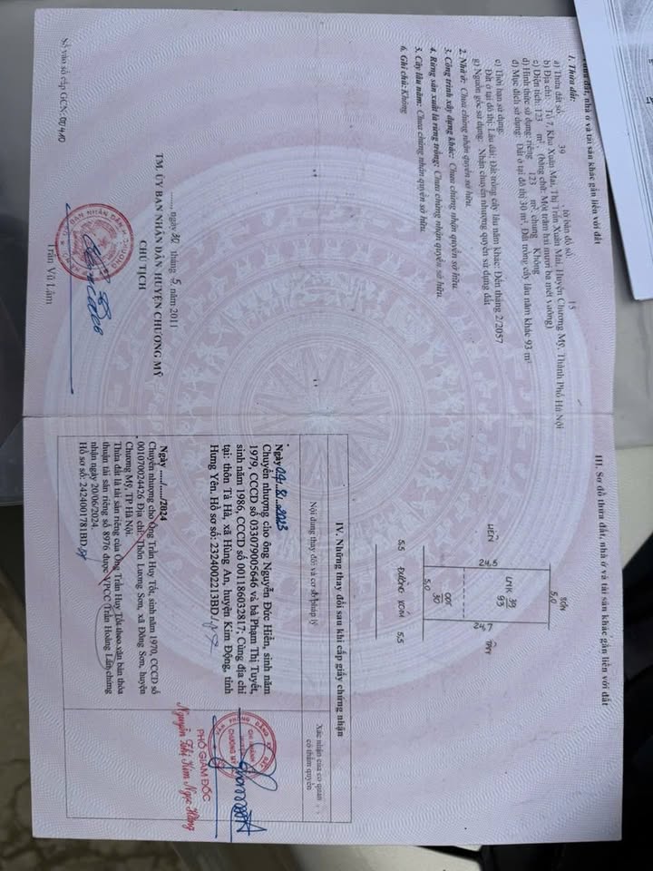 Bán đất Xuân Mai 123m² giá hơn 3 tỷ - Chính chủ cần tiền gấp