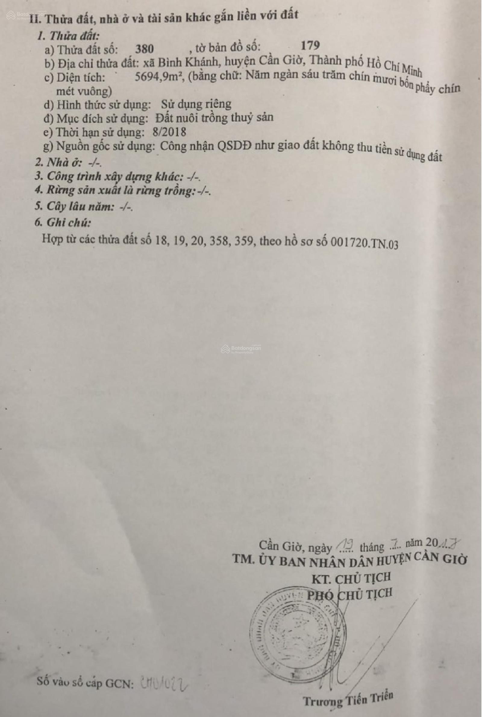 Đất nền Cần Giờ 5500m² mặt tiền Rừng Sác - Vị trí kim cương, tiềm năng sinh lời cực lớn