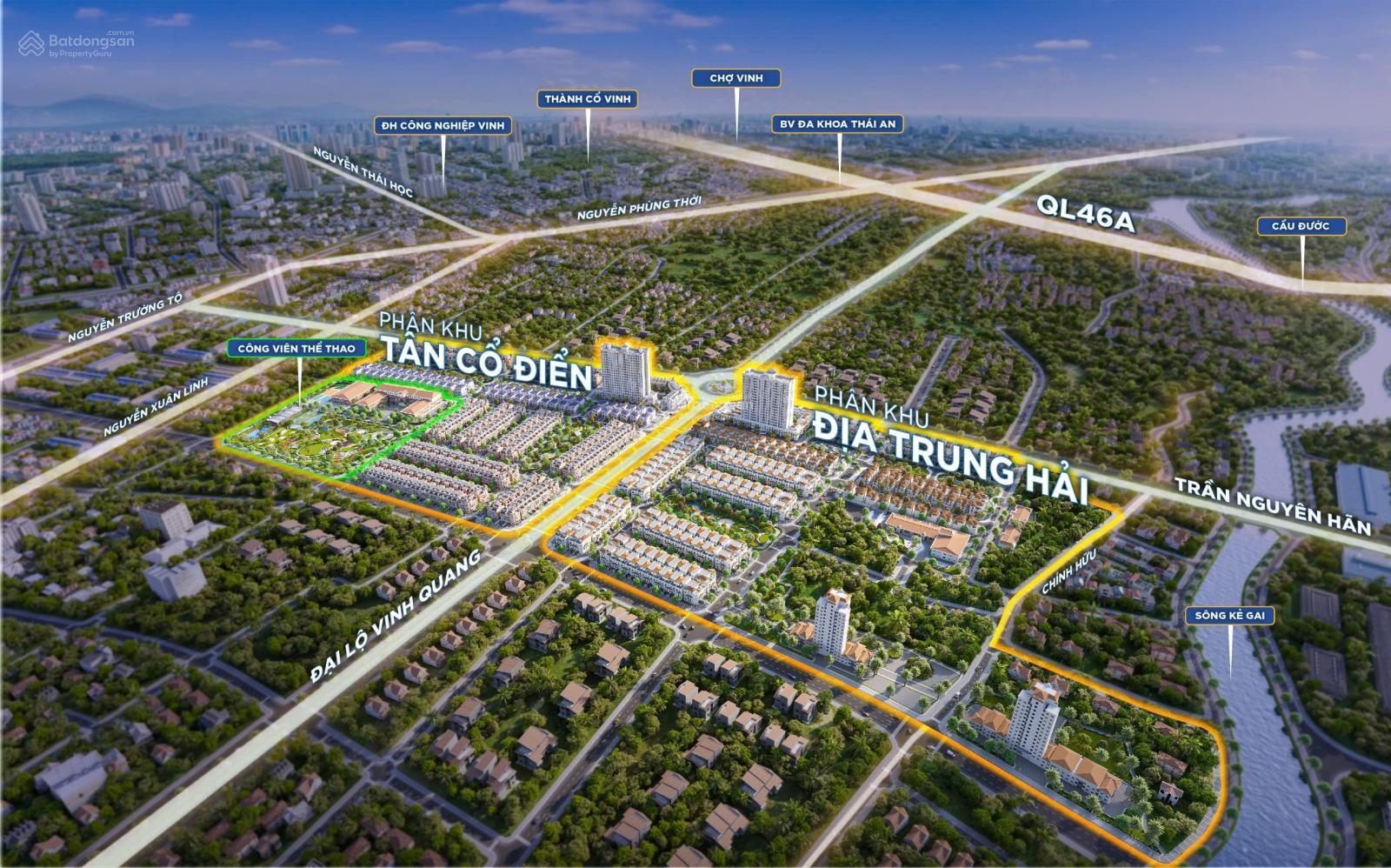 Đất nền Eurowindow Sport Garden TP Vinh 120m² - Giá F0 CĐT, Sổ Hồng Lâu Dài!