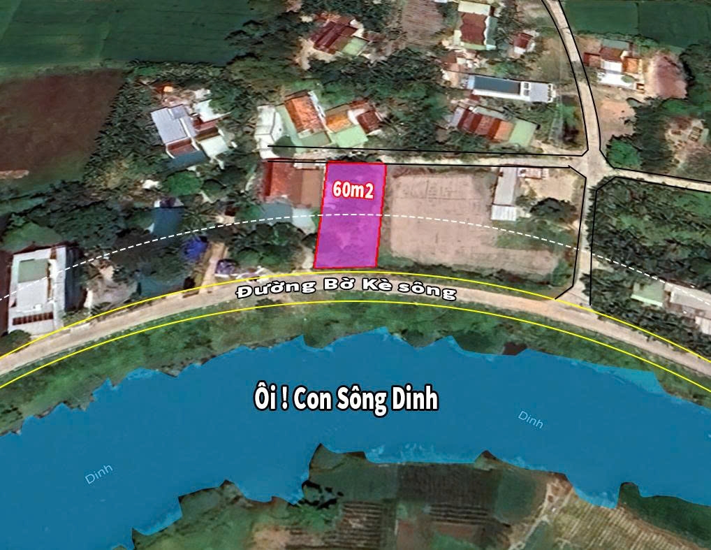 Đất nền view Sông Dinh, Hòa Thắng 225m² - Đón đầu quy hoạch