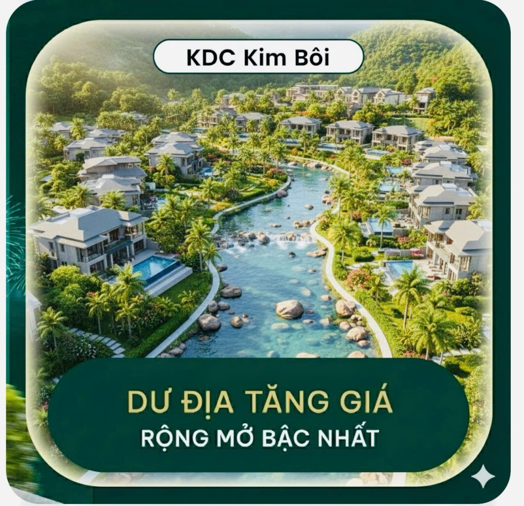 Đất Kim Bôi 67m² - Sổ đỏ sẵn, gần chợ Bãi Xe, đầu tư đón sóng