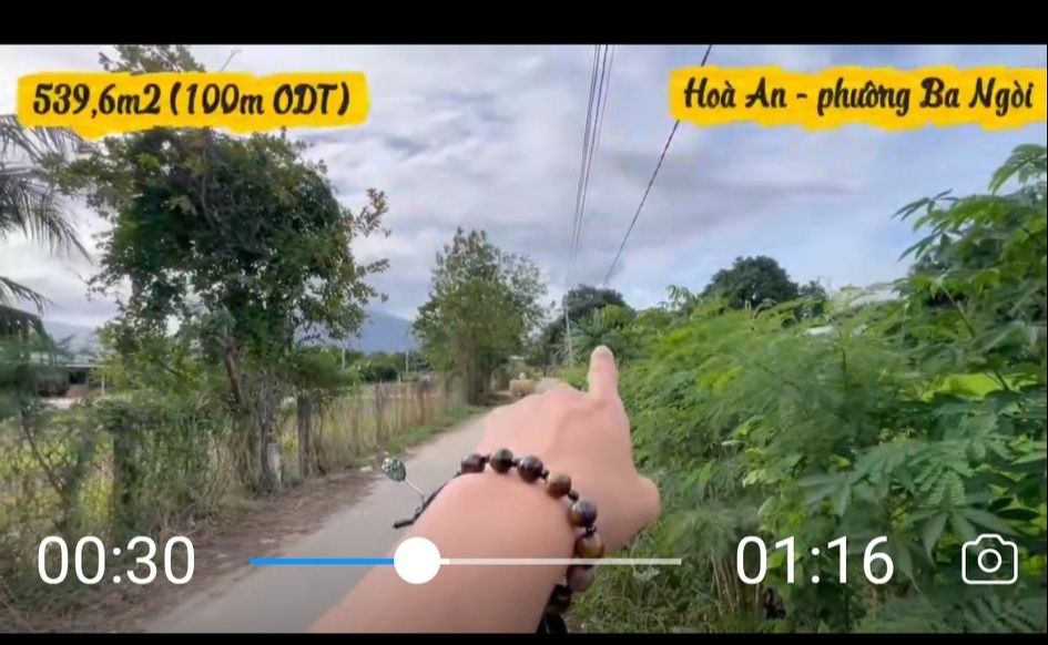 Đất nền 539.6m² Phường Ba Ngòi, Cam Ranh - Giá 1.1 Tỷ, Sẵn ODT