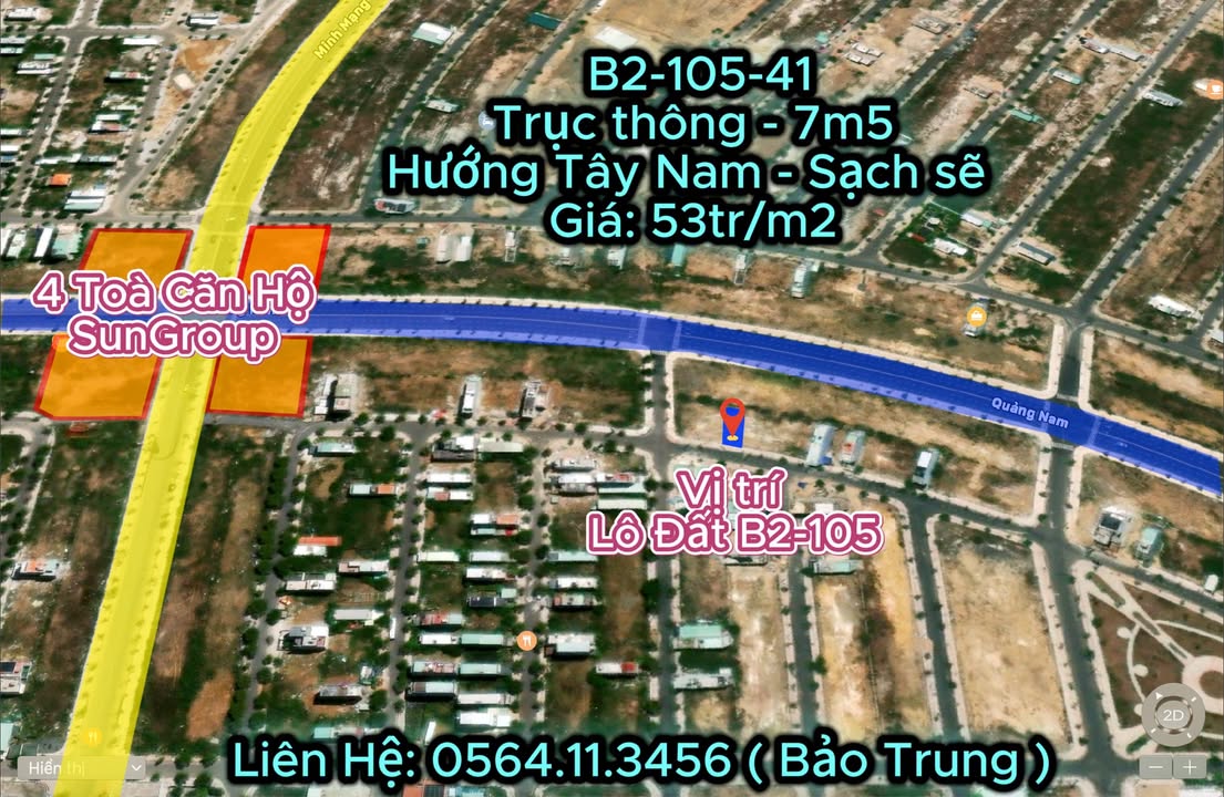 Đất Nam Hoà Xuân 125m² Hướng Nam - Sổ Đỏ Sẵn Sàng - Giá Tốt