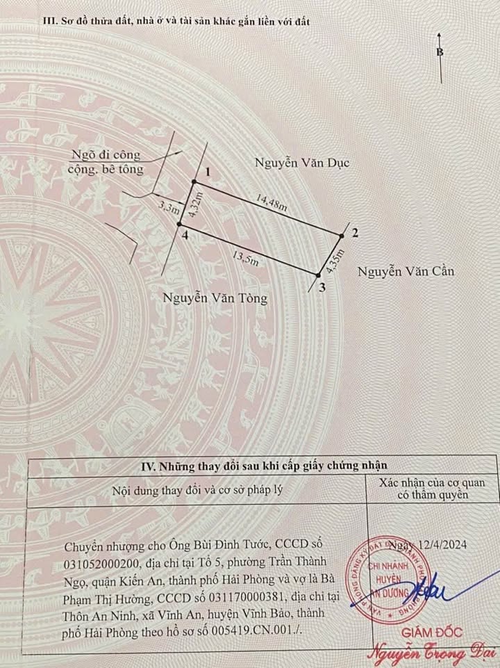 Bán Đất Kiều Trung, An Dương 60m² - Giá Tốt 1.1 Tỷ, Sẵn Sổ Đỏ